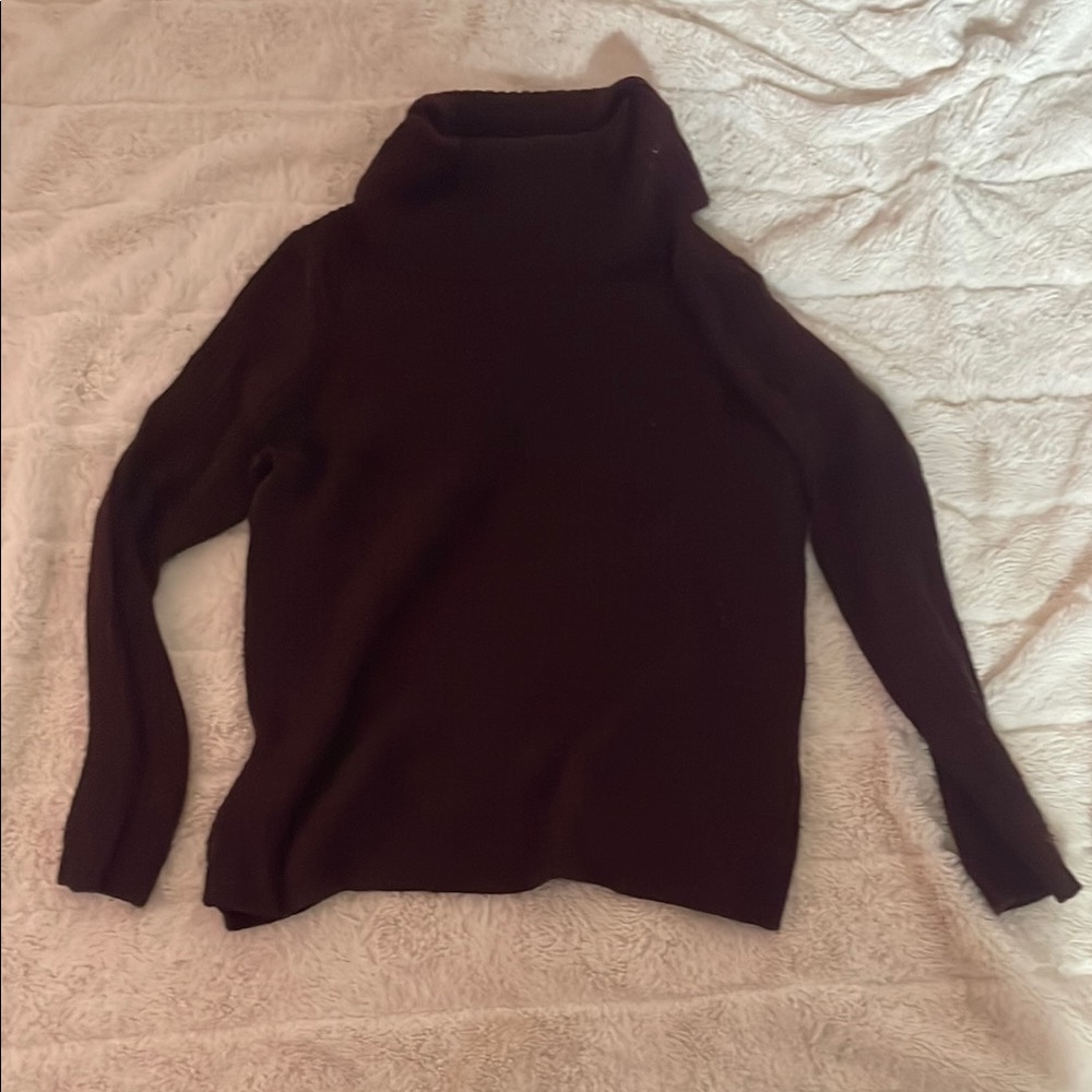 Joe Fresh Women's Burgandy Turtleneck Sweater